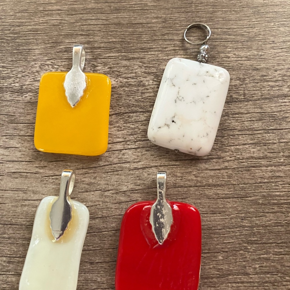 Handmade Colorful Glass Pendant Set - Picture 2 of 7